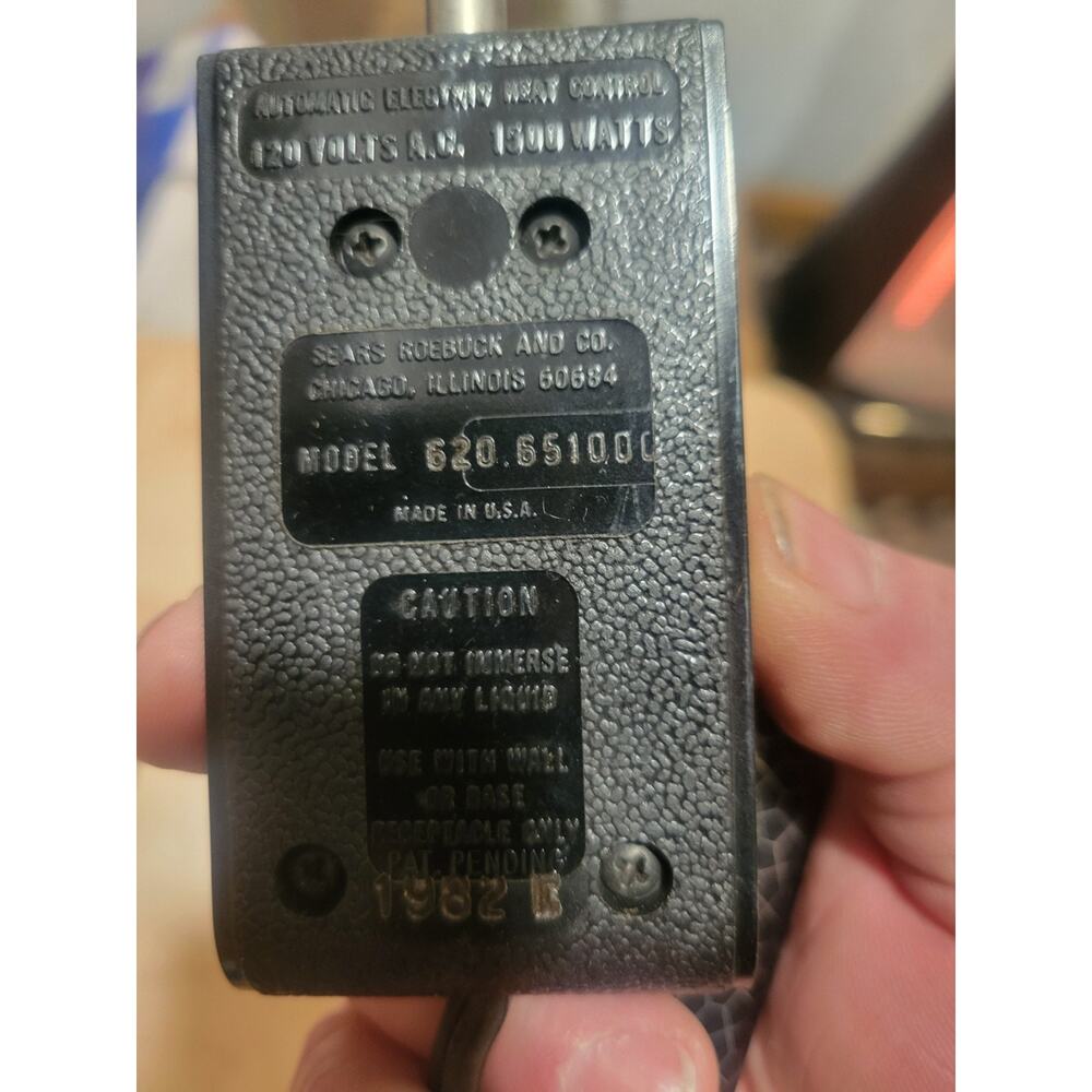 Vintage Kenmore Sears 620.651000 Automatic Electric Heat Control Probe 1500W USA - Picture 4 of 7